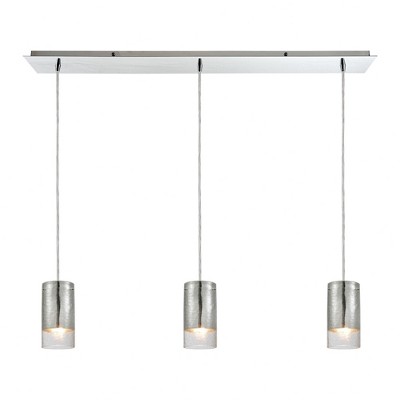 Elk Home Tallula 3 - Light Chandelier in  Polished Chrome
