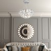 Maxax 13.8" 3-Light Chrome Crystal LED Chandelier, Modern Pendant Light with Adjustable Chain, Glam Mini Ceiling Lighting for Bedroom Closet Foyer - 3 of 4