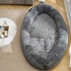Giant Extra Large Memory Foam Human Size Pet Bed with Storage Pocket Cover Portable Handle Non-Slip Bottom - 3 of 4