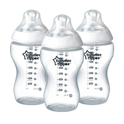 Tommee Tippee Closer to Nature 3pk Clear Feeding Bottle - 11oz