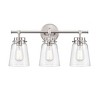 TOBILI 3 Light Satin Nickel Vanity Light Wall Light,Bathroom Vanity Light - 2 of 3