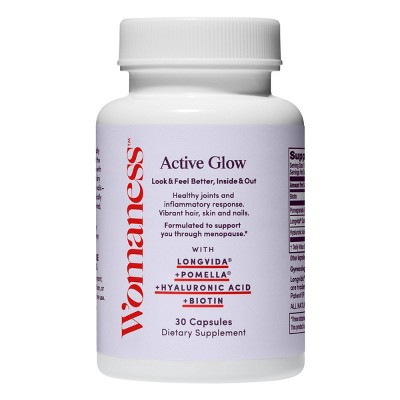 Womaness Active Glow Beauty and Hair, Skin, Nails & Joint Supplement - 30ct
