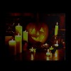 Northlight 19.5" Halloween Prelit LED Witch's Jack-O'-Lantern by Candlelight Canvas Wall Art - Orange/Yellow - 3 of 3