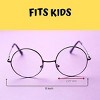 Round Glasses - Fake Glasses - 1 piece per pack, Nerd Circular Glasses, Fun Glasses for Men and Women, Circle Sunglasses, Black Circle Glasses - 2 of 4