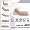 Vynxaria Adjustable Upholstered Human Dog Bed & Bean Bag Sofa with Massage Pillow - 3 of 4