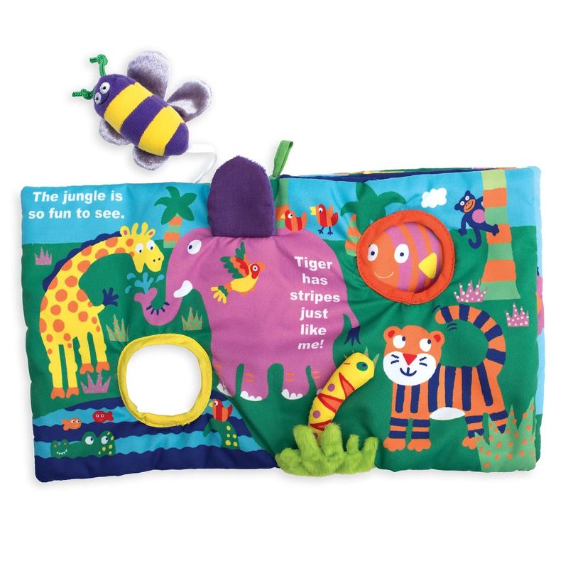 Manhattan Toy Soft Activity Book with Tethered Toy Buzzing Through, 4 of 7