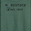Women's - Peanuts - Woodstock 1969 Lightweight French Terry Wide Neck Long Sleeve Shirt - 2 of 4