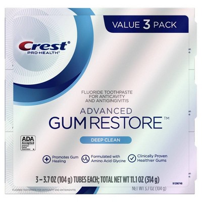 Crest Pro-Health Advanced Gum Restore Deep Clean Toothpaste - 3.7oz/3pk