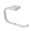 Evideco French Home Goods Wall Mounted Toilet Paper Holder 1 Roll Stainless Steel - 2 of 4