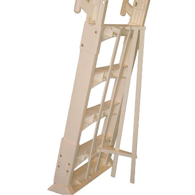 Vinyl Works A Frame Ladder for Swimming Pools 48 to 56 Inch Tall and Ladder Mat