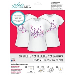 Jolee's Boutique Easy Image Transfer Sheets 8.5"X11" 24/Pkg-For Light Fabrics - 1 of 2