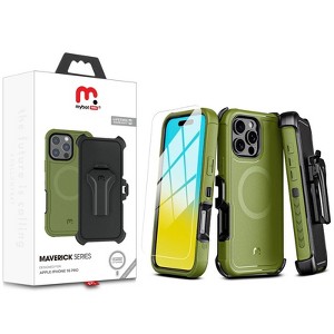 MyBat Pro Maverick Series MagSafe Case w/ Holster and Tempered Glass for Apple iPhone 16 Pro - 1 of 4