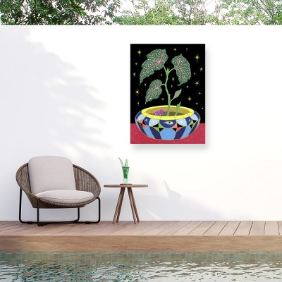 Trademark Fine Art - Tsz Kam Begonia in a Pot, 2021 Matted Framed Art