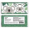 Big Dot of Happiness Koala Cutie - Candy Bar Wrapper Bear Birthday Party and Baby Shower Favors - Set of 24 - 2 of 4
