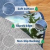 6 Sizes Washable Christmas Area Rugs Entryway Rug Low Pile Non Slip Carpet Festive Xmas Decorative Foldable Carpet - 3 of 4