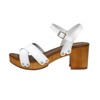 CUSHIONAIRE Women's Slate Faux Wood Sandal +Memory Foam Insole & LiteSole Technology -Wide Widths Available - 3 of 4