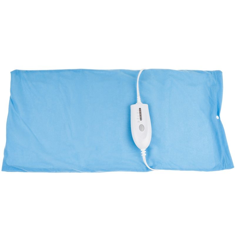 Fleming Supply XL Electric Heating Pad With 4 Temperature Settings - 24" x 12", Blue, 2 of 5