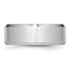 Black Bow Jewelry 8mm Cobalt Beveled Edge Flat Satin Standard Fit Band - image 3 of 4