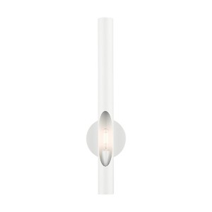 Livex Lighting Acra 1 - Light Wall Light in  Shiny White - 1 of 1