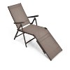 25"Patio Foldable Chaise Lounge Chair with Backrest and Footrest - 4 of 4