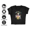 Women's Birds of Prey Fantabulous Cap Sleeve Baby Rib Crop Top - 4 of 4