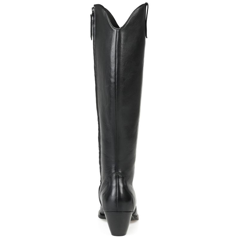 Journee Signature Wide Calf Women's Genuine Leather Tru Comfort Foam™ Pryse Boot, 3 of 10