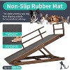 Docred Dog Ramp, Adjustable Height Wooden Folding Portable Pet Ramp for Bed, Couch,SUV-High Traction,for Small Large Old Dogs Cats - 2 of 4