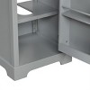ChicFurnit Bathroom Storage Cabinets Bathroom Floor Storage Cabinet Functional Bathroom Cabinet with Drawer for Bathroom, Gray, 20"*18"*34" - 3 of 4