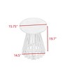 Modern Minimalist Coffee Table, Solid Wood Round End table, Suitable for Both Home and Office - ModernLuxe - 3 of 4