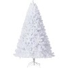 Pre-lit Artificial Christmas Tree with 800 Warm White LED Lights, Snow Flocked Christmas Tree with 1918 Branch Tips & Metal Stand, Pink - 2 of 4