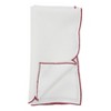 Saro Lifestyle Embroidered Christmas Napkin, 20" Square, Ivory (Set of 4) - 2 of 3