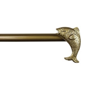 Urbanest 3-4-inch Adjustable Drapery Curtain Rod with Fish Finial - 1 of 3