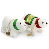 Gibson Holiday Plush Animals 4 Piece Ornament Set in White - 4 of 4