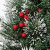 Artificial Christmas Tree,Flocked Pine Needle Xmas Tree with Snow,Slim Pre-Lit Style for Holiday Decorations - 4 of 4