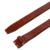 Trafalgar Leather Mock Crocodile Print No Buckle Harness Belt Strap - 2 of 3