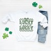 Simply Sage Market Women's Graphic Sweatshirt Lucky Stacked Coquette - 3 of 4