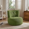 Art Leon Jacquard Flannel Fabric Modern Swivel Accent Side Chair - 2 of 4