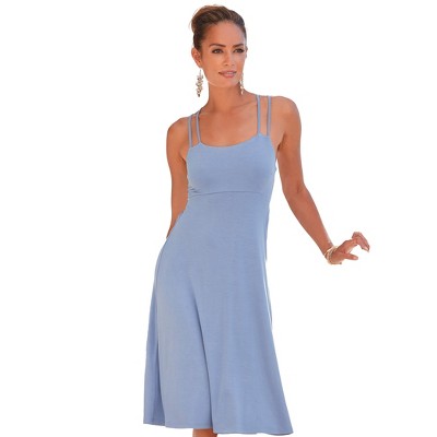 Women's Strappy Cross Back Dress - LASCANA