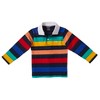 Sportoli Boys Cotton Striped Long Sleeve Polo Rugby Shirt - 3 of 3
