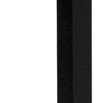 black vinyl seat/black metal frame