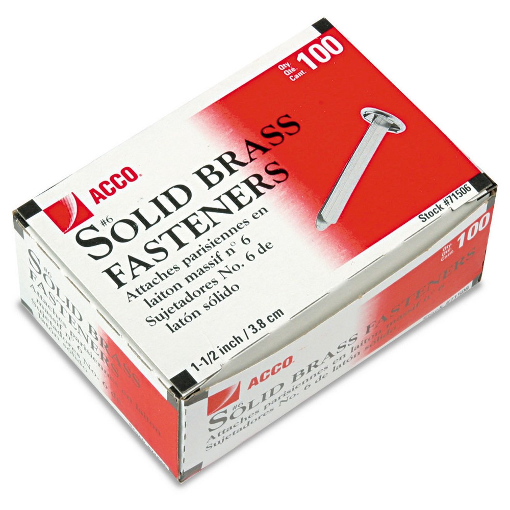 Office Supplies Steel Wire ACCO Ideal Butterfly Paper Clamps 100 Sheet