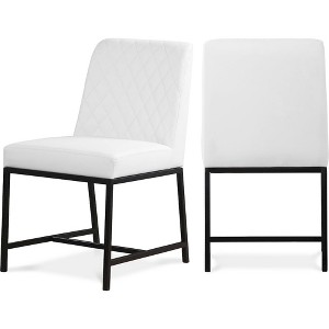 Meridian Furniture,Bryce Vegan Leather Dining Chair, Set of 2 - 1 of 4