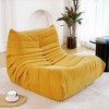 CAVINAS Polyester Bean Bag Chair,Lazy Floor Sofa Chair with High-Density Memory Foam and Armless Design,Cozy Lounge Chair for Living Room - 2 of 4
