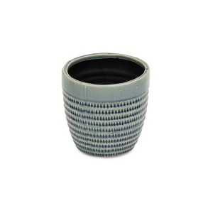 Cheung's Idola Tapered Blue Ceramic Pot - Large - 1 of 3