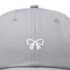 Dalix Bow Embroidered Coquette Cotton Summer Cute Outdoor Baseball Cap Dad Hat Womens - 2 of 4