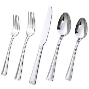 LunaLulinlk 20 Piece Silverware Sets, Stainless Steel Flatware, Spoons and Forks Cutlery Set - 1 of 4