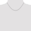 Black Bow Jewelry 0.95mm 14k White Gold Solid Box Chain Necklace - 3 of 4