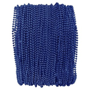 Mardi Gras Beads 33 inch 7mm, 6 Dozen, 72 Necklaces - 1 of 4