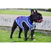 Parisian Pet 'Captain' Fun Sailor Dog Outfit – Soft and Breathable Nautical Pet Wear for Small Dogs & Cats, Blue & White Stripes - 4 of 4