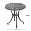 NicBex Modern Aluminum Outdoor End Table Outdoor Side Table, Outdoor Coffee Table Patio Table Small Table Outdoor Table for Backyard, Balcony, Porch - 4 of 4